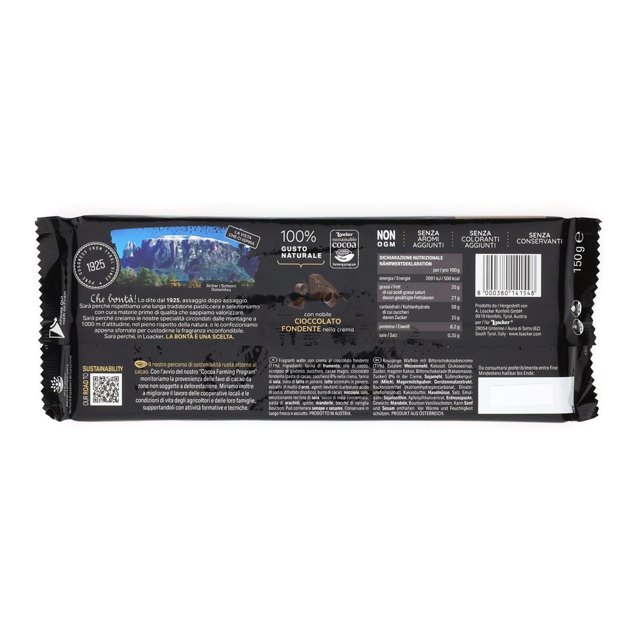 loacker-wafer-thins-fondente-150g image 2