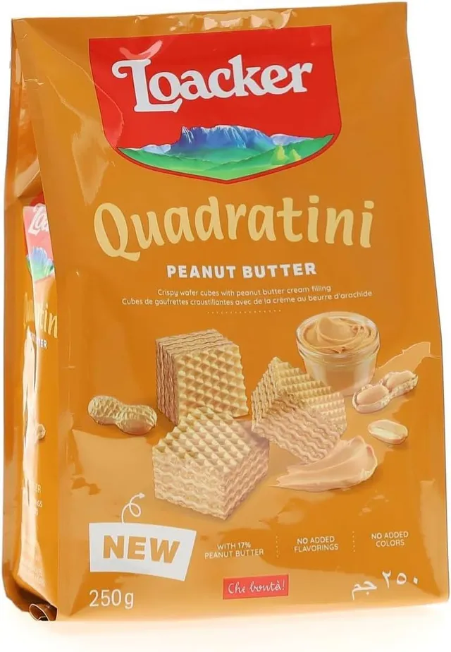 loacker-quadratini-peanut-butter-wafer-250-g image 1