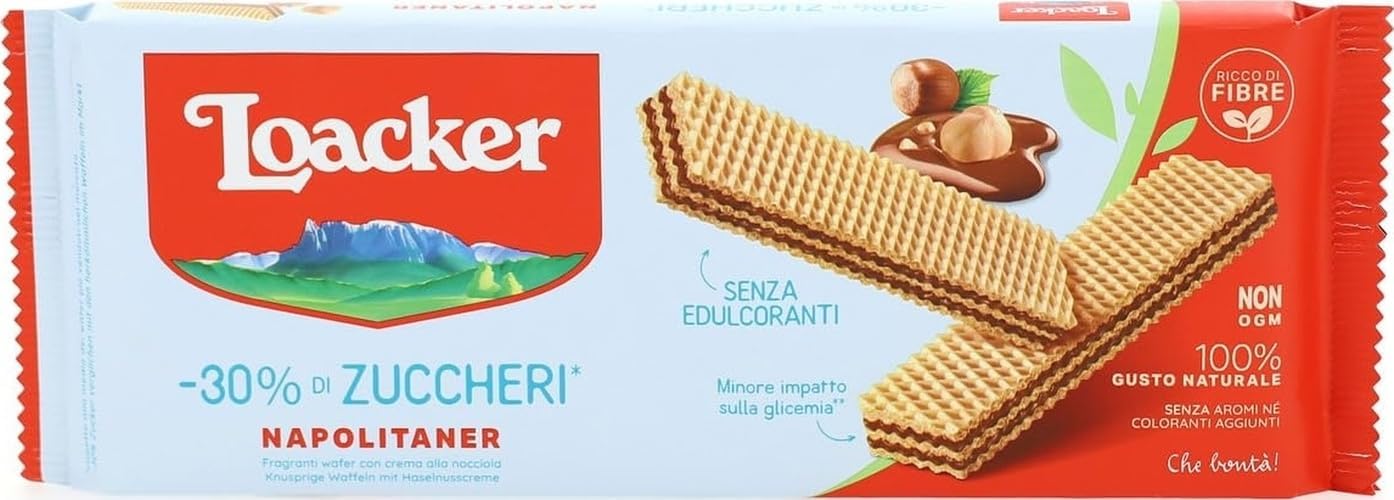 loacker-napolitaner-meno-zuccheri-wafer-175-g image 1