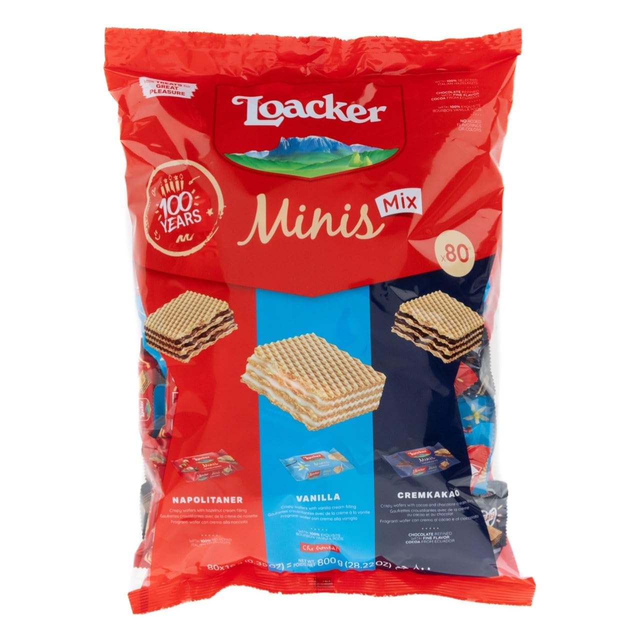 loacker-party-pack-xl-mini-wafer-classic-3-gusti-80pz-800g image 1