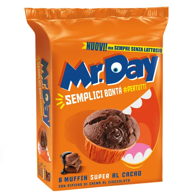mr-day-muffin-super-cacao-con-ripieno-cioccolato-6x50-g image 1