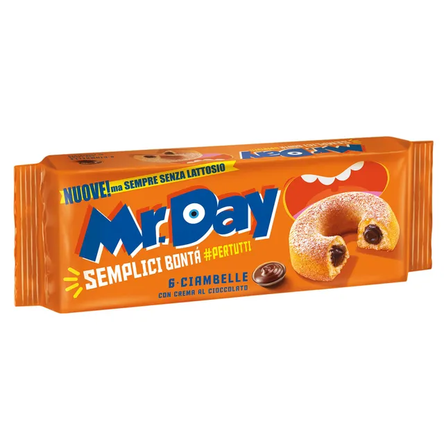 mr-day-ciambelle-crema-cioccolato-senza-lattosio-6pz-320g image 1