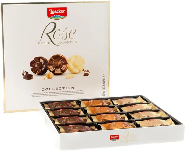 loacker-rose-of-the-dolomites-selection-praline-24-cioccolatini-300g image 1