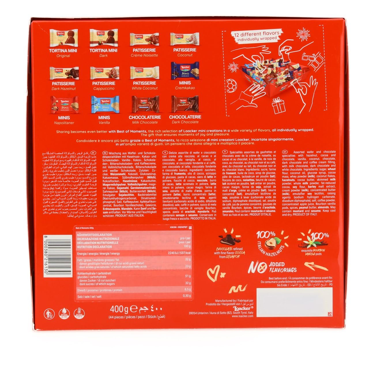 loacker-best-of-moments-100-years-party-box-con-vassoio-44-monoporzioni-400g image 6