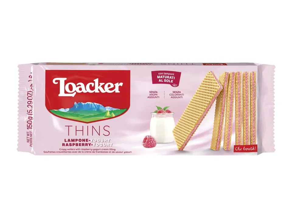loacker-thins-lampone-e-yogurt-wafer-fini-confezione-da-150g image 1