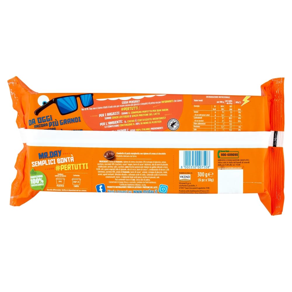 mr-day-ciambelle-crema-cioccolato-senza-lattosio-6pz-320g image 2