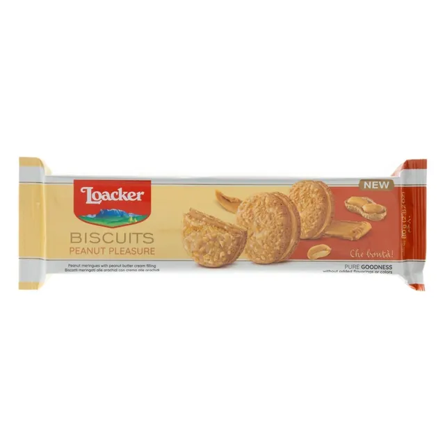 loacker-biscuits-peanut-pleasure-arachidi-80g image 1