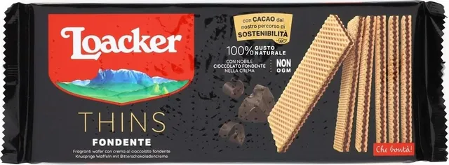 loacker-wafer-thins-fondente-150g image 1