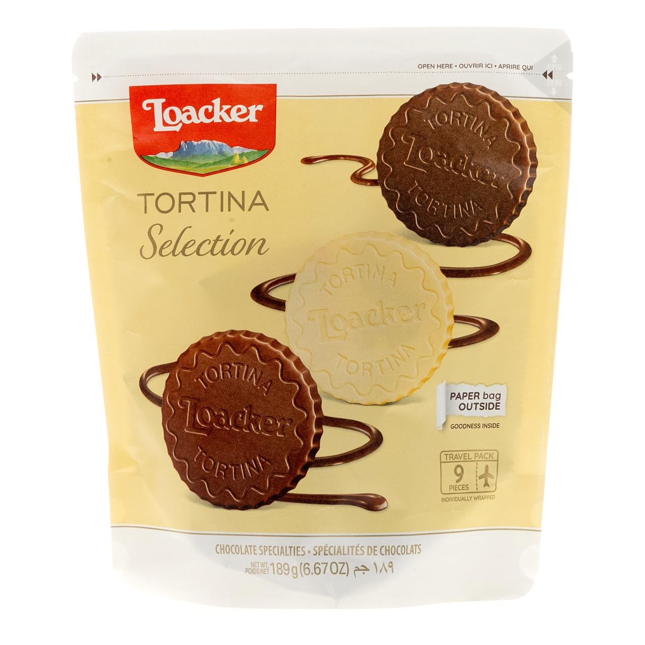 loacker-tortina-selection-wafer-con-crema-nocciola-e-cioccolato-9-monoporzioni image 1