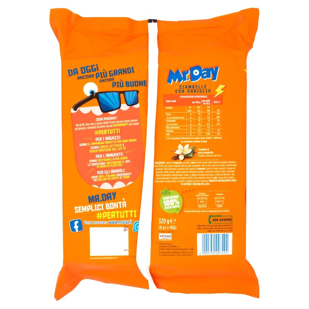 mr-day-ciambelle-alla-vaniglia-naturale-8-merendine-320g image 2