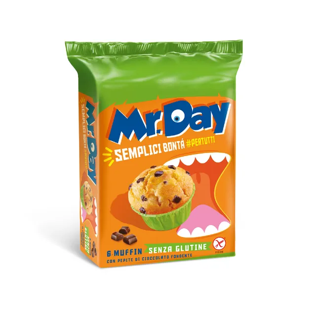 mr-day-muffin-senza-glutine-cioccolato-fondente-6x42-g image 1