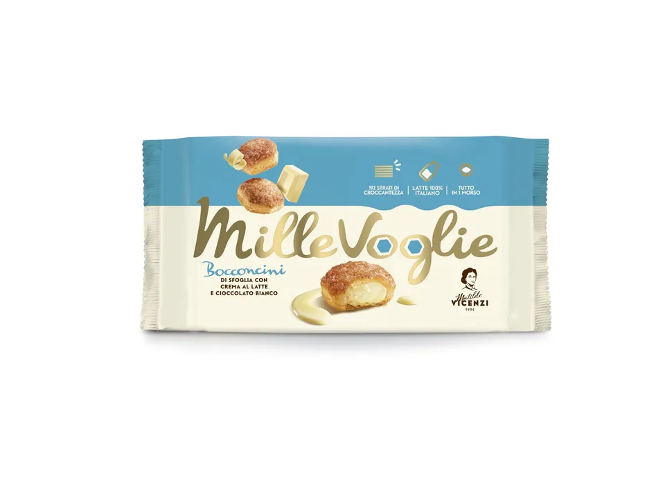 matilde-vicenzi-bocconcini-di-pasta-sfoglia-con-crema-al-latte-e-cioccolato-bian image 1
