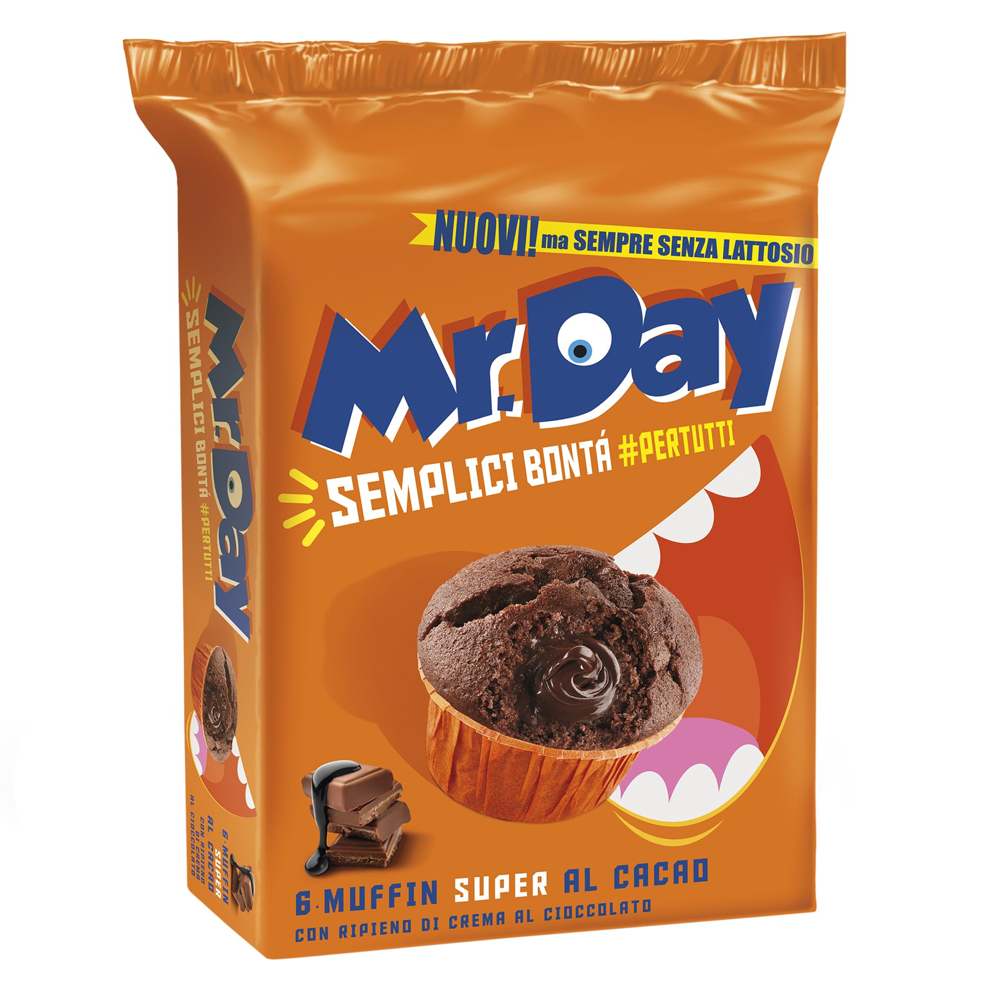 mr-day-muffin-super-cacao-con-ripieno-cioccolato-6x50-g image 1