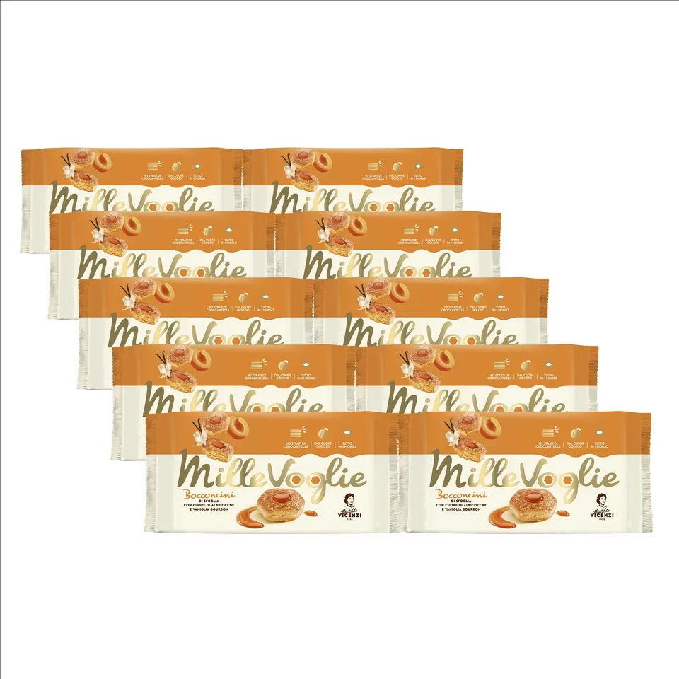 matilde-vicenzi-bocconcini-pasta-sfoglia-albicocca-vaniglia-10x90g-900g image 1
