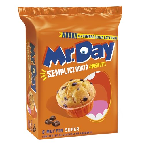 mr-day-muffin-super-con-pepite-di-cioccolato-fondente-6-merendine-300g image 5