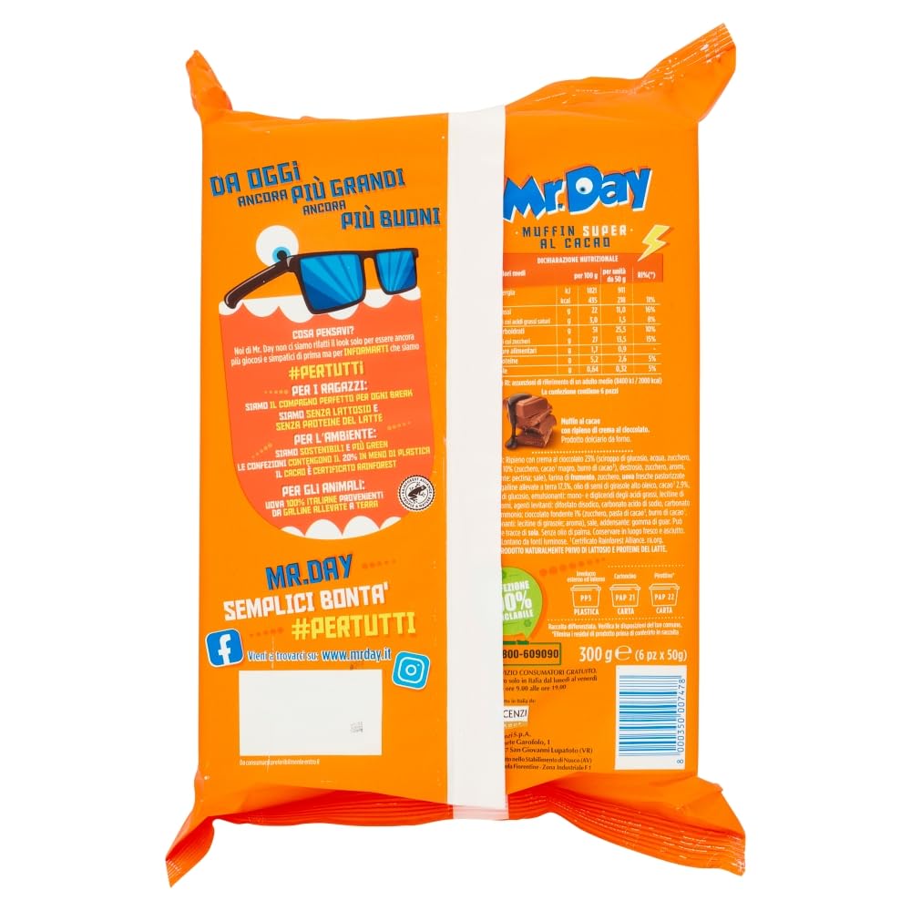 mr-day-muffin-super-cacao-con-ripieno-cioccolato-6x50-g image 2
